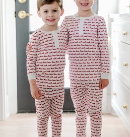 Lila+Hayes Boy's Pima Cotton Christmas 2 pc Pj's