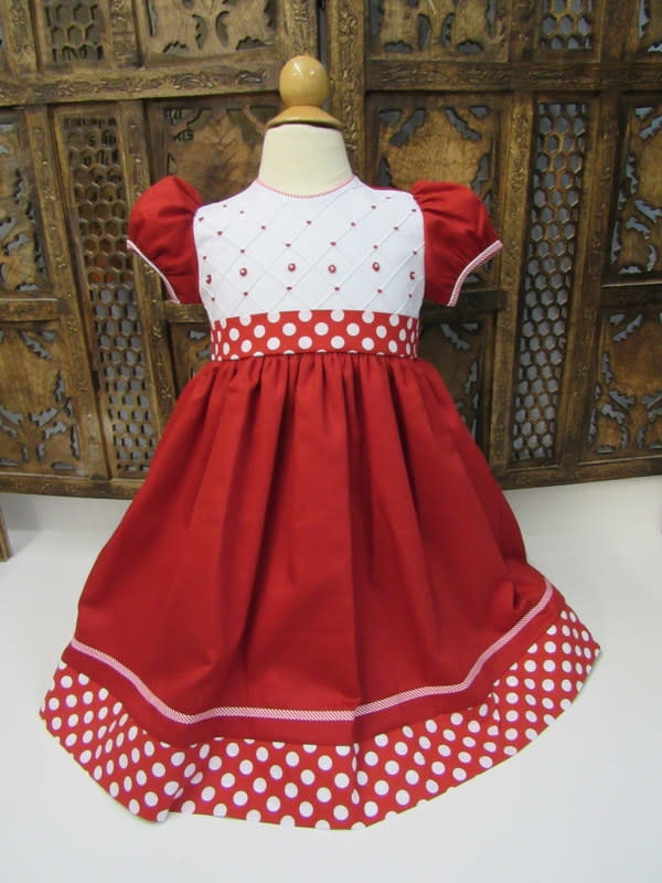 Will' Beth Short Sleeve Smocked Chistmas Dress