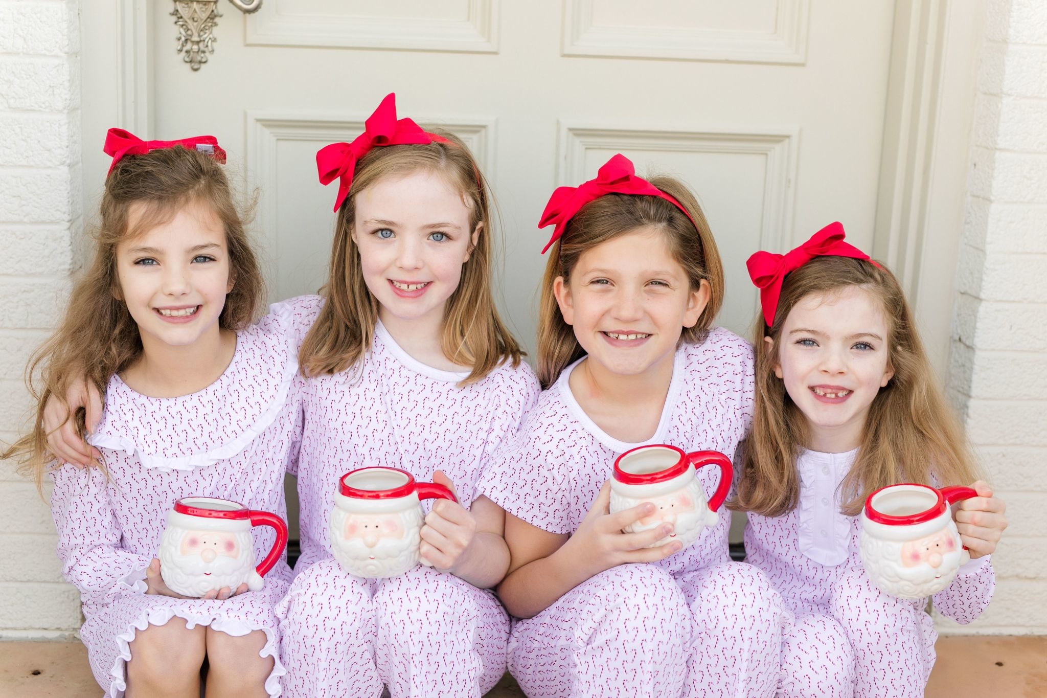 Lila+Hayes Girl's 2pc Pima Cotton Christmas PJ's