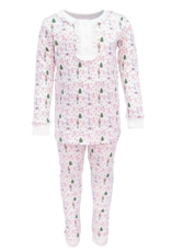Lila+Hayes Girl's 2pc Pima Cotton Christmas PJ's
