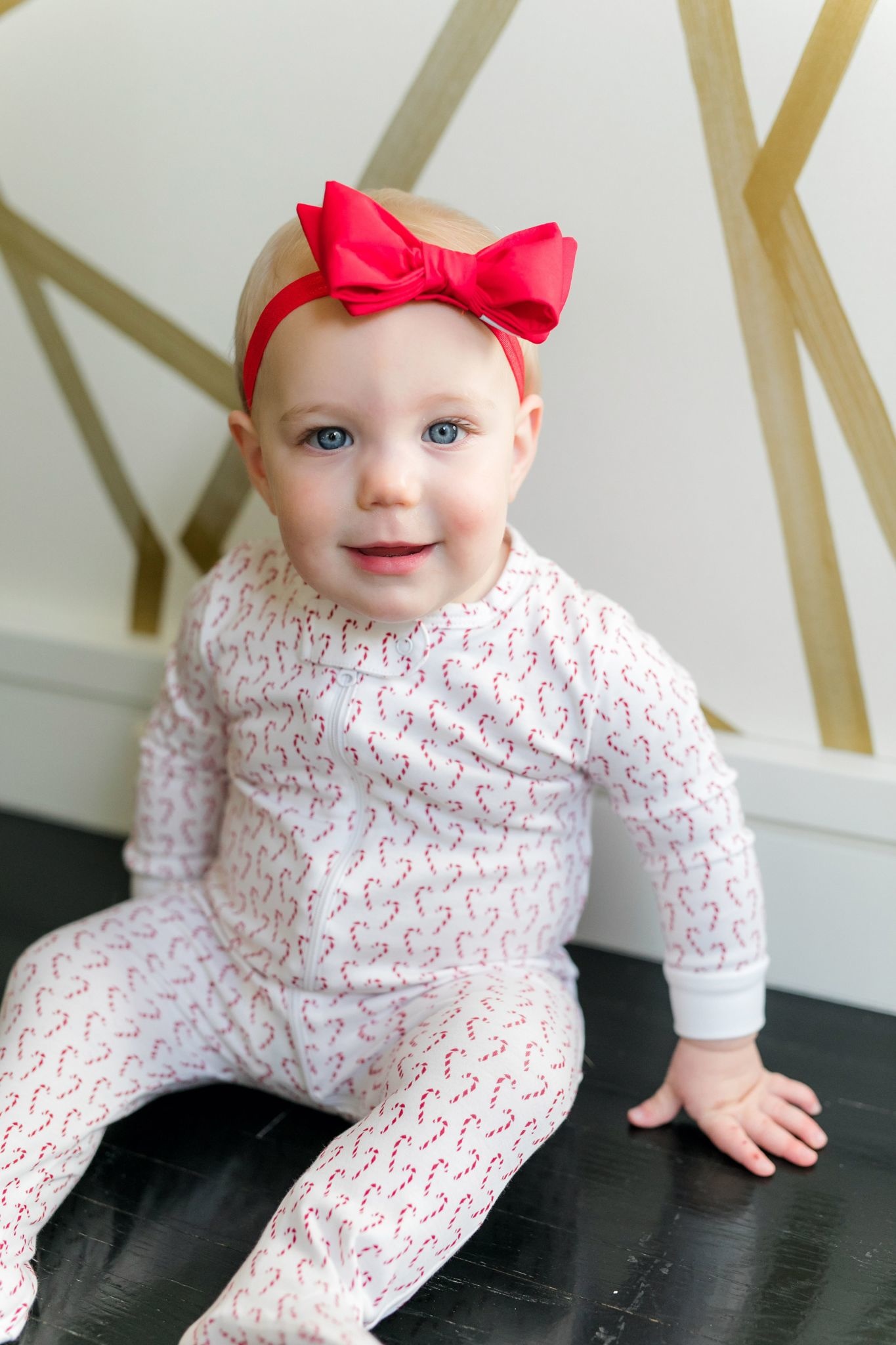 Lila+Hayes Baby / Toddler Zipper Christmas Pj's