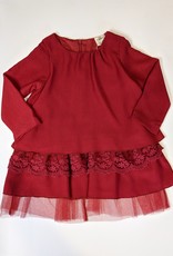 ML Fashions Tiered Lace/Ruffle Dress