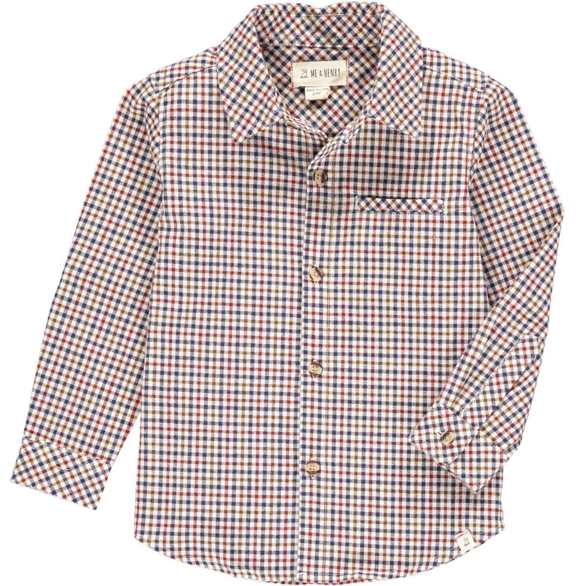 Me & Henry Boy L/S Button Down Woven Shirt