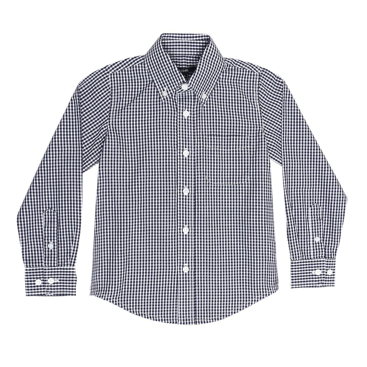 Pedal Boys Button Down   L/S Checked Shirt