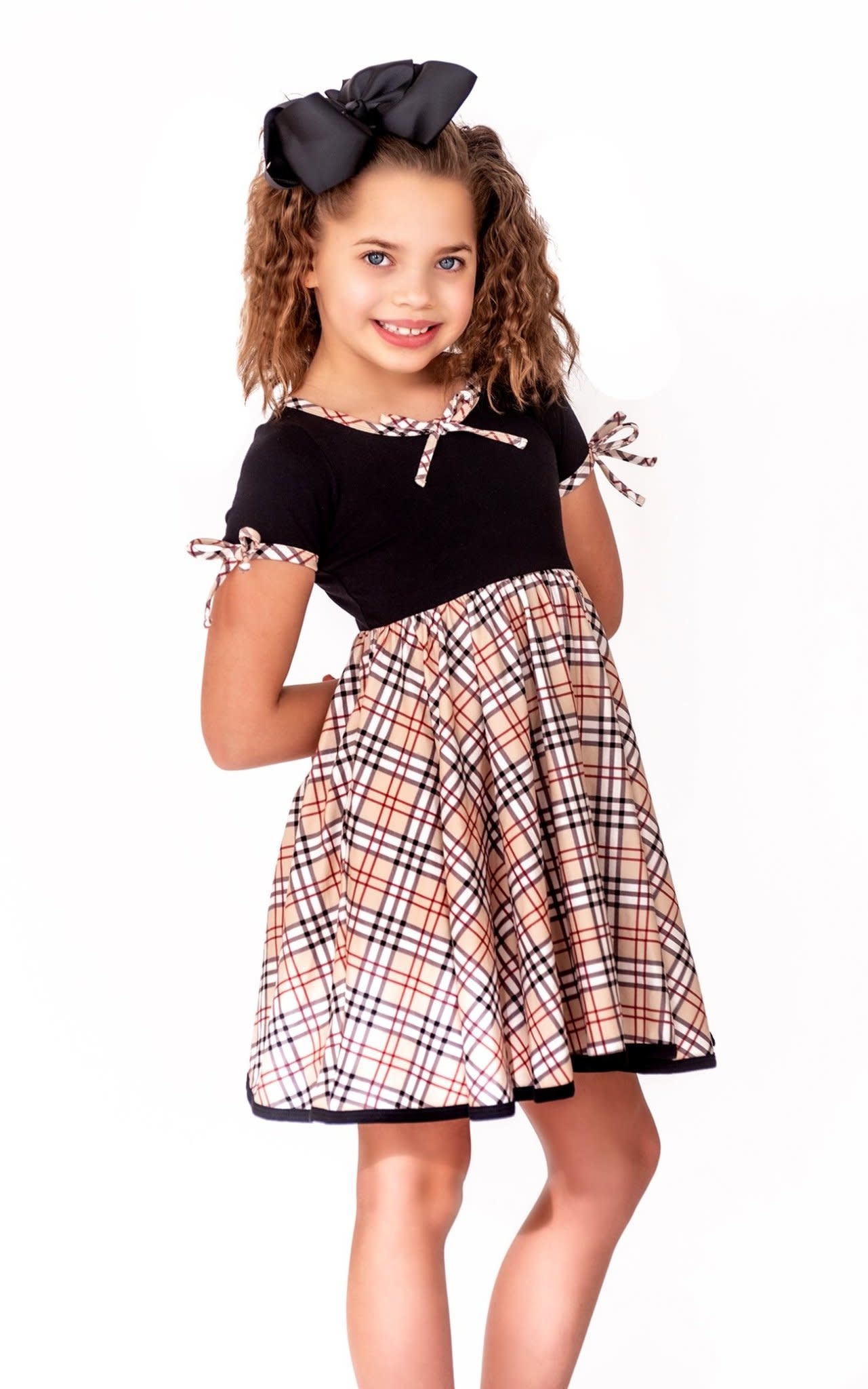Charlie's Project Girl Berry Hugs Twirl Dress