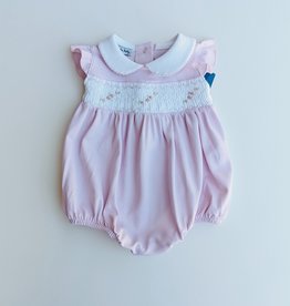 Magnolia Baby Smocked Collared Flutters Bubble