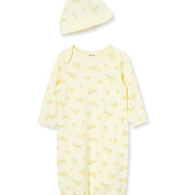 Little Me Baby Gown & Cap Set