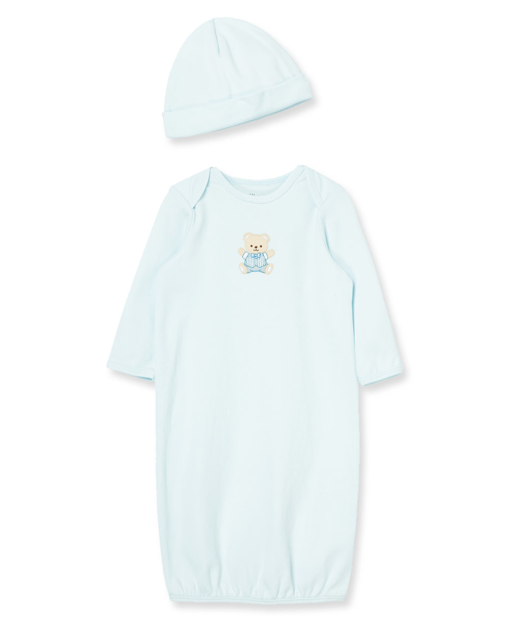 Little Me Baby Gown & Cap Set