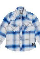 Knucklehead Clothing Boy Pearl Snap L/S Plaid Shirt