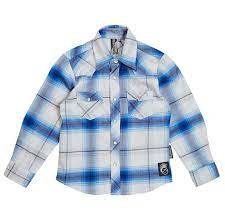Knucklehead Clothing Boy Pearl Snap L/S Plaid Shirt