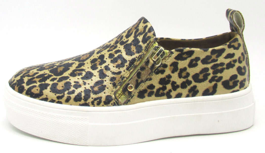 Mia  Kids Shoes Leopard Zipper Fashion Sneaker