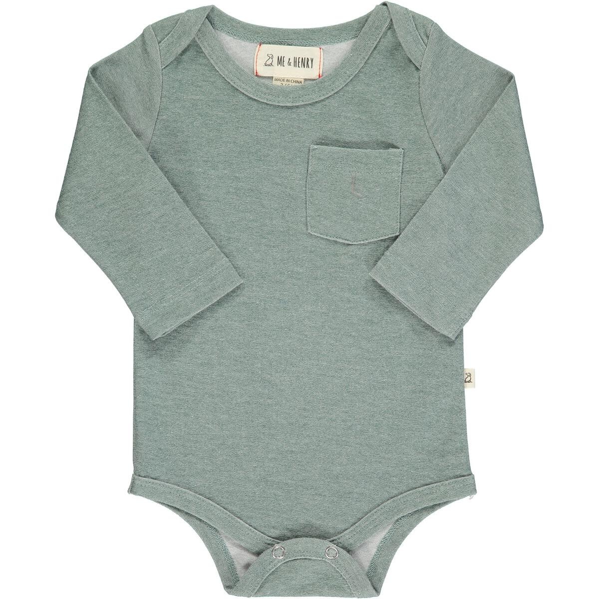 Me & Henry Long Sleeve Solid Onesie