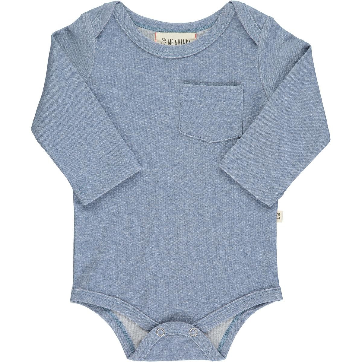 Me & Henry Long Sleeve Solid Onesie