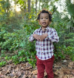 Me & Henry Boy  L/S Woven Collared Shirt