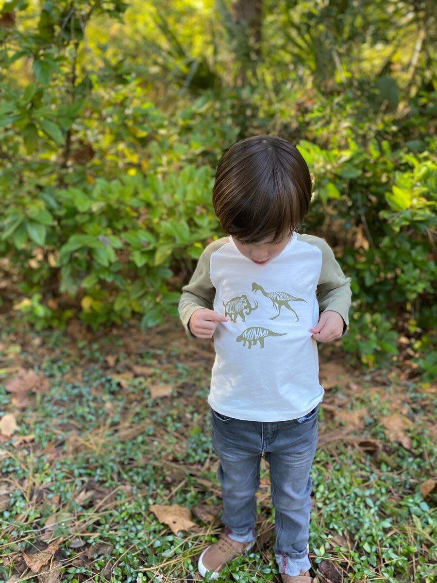 Me & Henry Ragland Printed Dinosaur T-Shirt