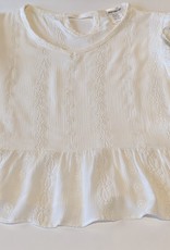 Area Code 407 Embroidered SS Baby Doll Top