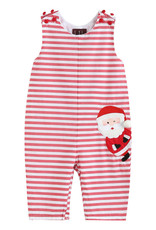 Lil Cactus Santa Striped Overalls