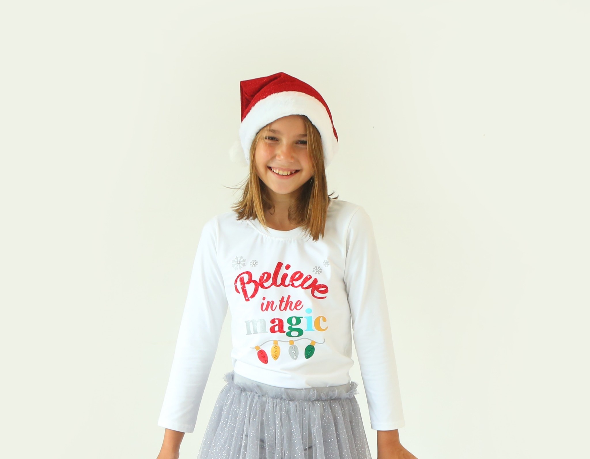 Joyous & Free Junior Girl L/S Christmas T-Shirt