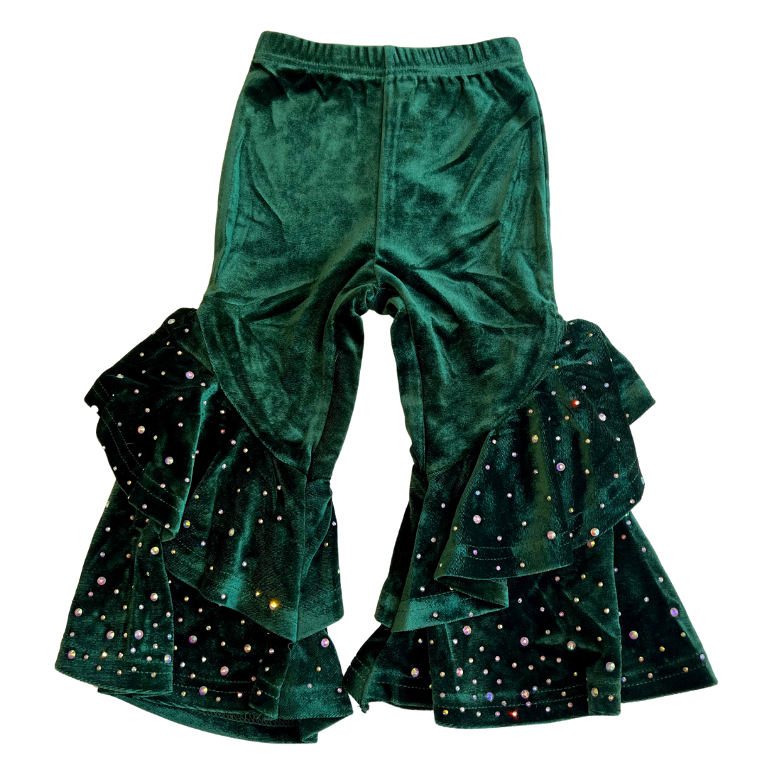 ML Fashions Girl Velvet Bell Legging
