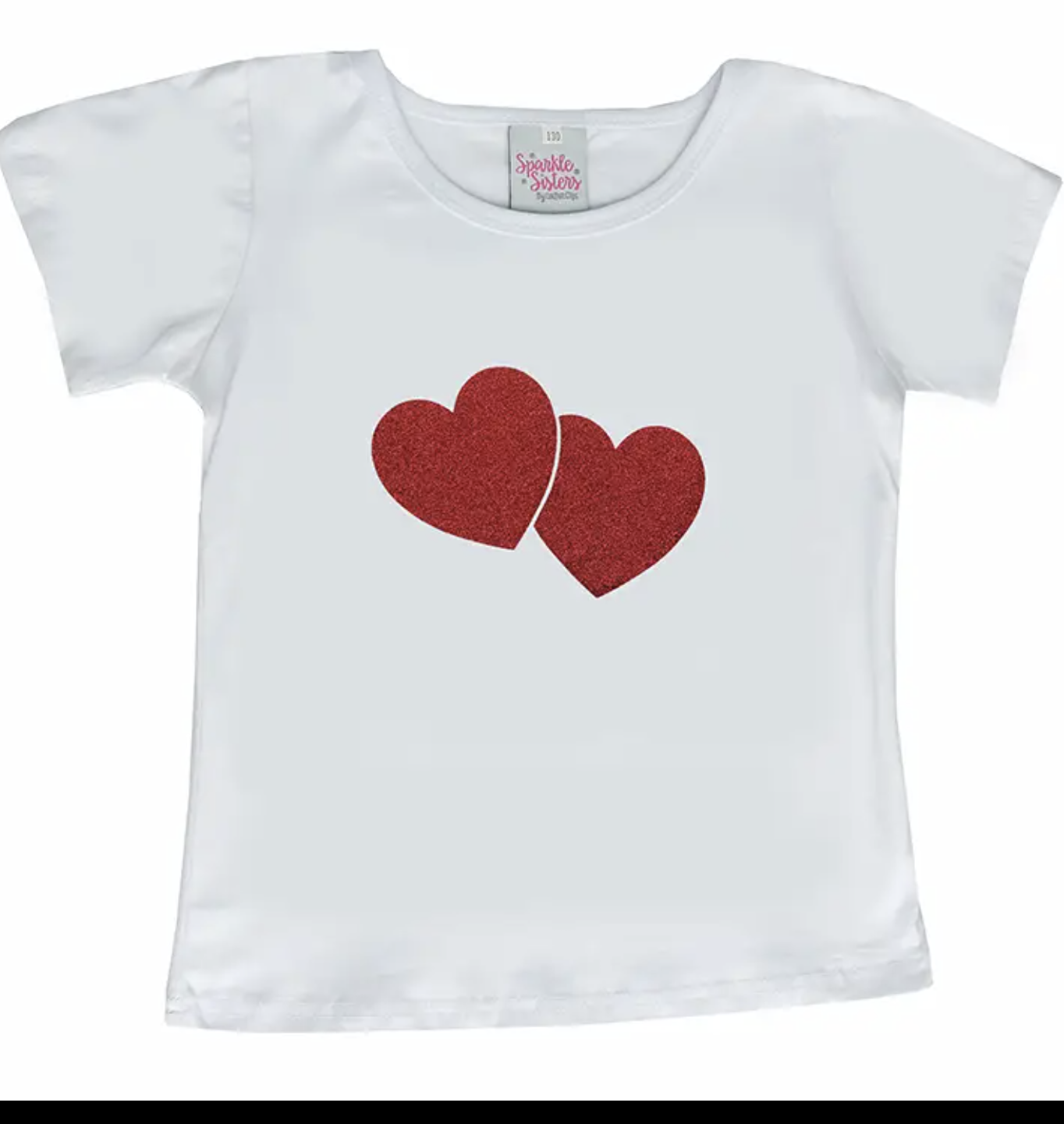 Sparkle Sisiters Double Heart T-Shirt
