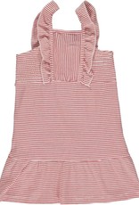 Vignette Girl Striped Flutter Strapped Dress