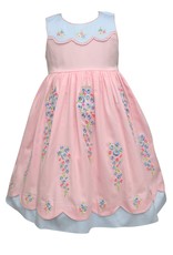 Cotton Kids Sleeveless Floral Emb Dress