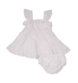 Angel Dear Baby & Toddler Tiered Ruffle Sundress w/Diaper Cover