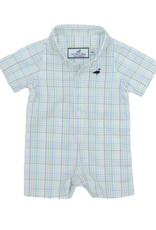 Properly Tied Baby Boy Oxford Style S/S Shortall