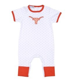 Magnolia Baby Baby Longhorn Applique S/S Playsuit