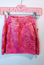 Paper Flower Jr. Knit Terry Raw Edge Skirt