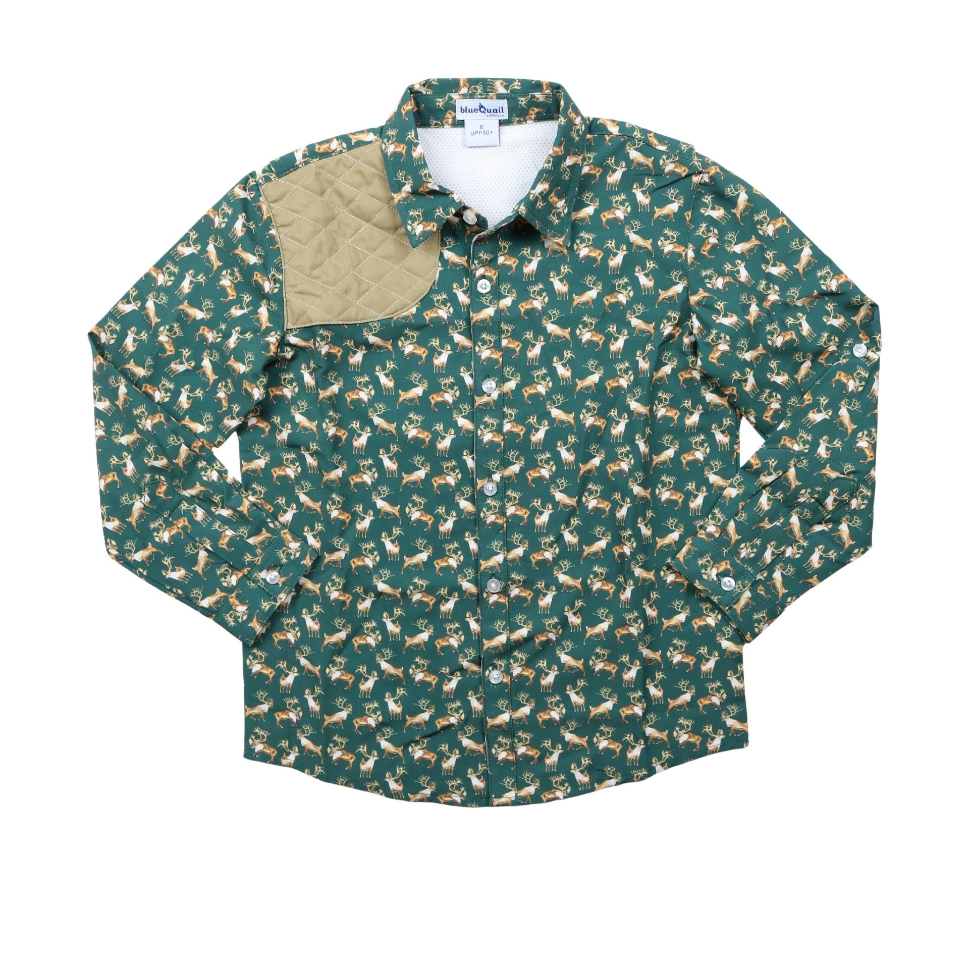 Blue Quail Clothing Co Boy's L/S Shoulder Patch Shirt