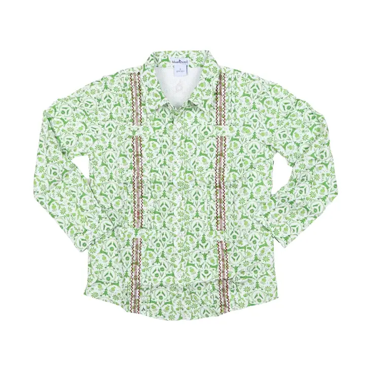 Blue Quail Clothing Co Boy Christmas Otomi L/S Shirt