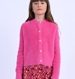 Mini Molly Junior Girl Knitted Fuzzy Cardigan