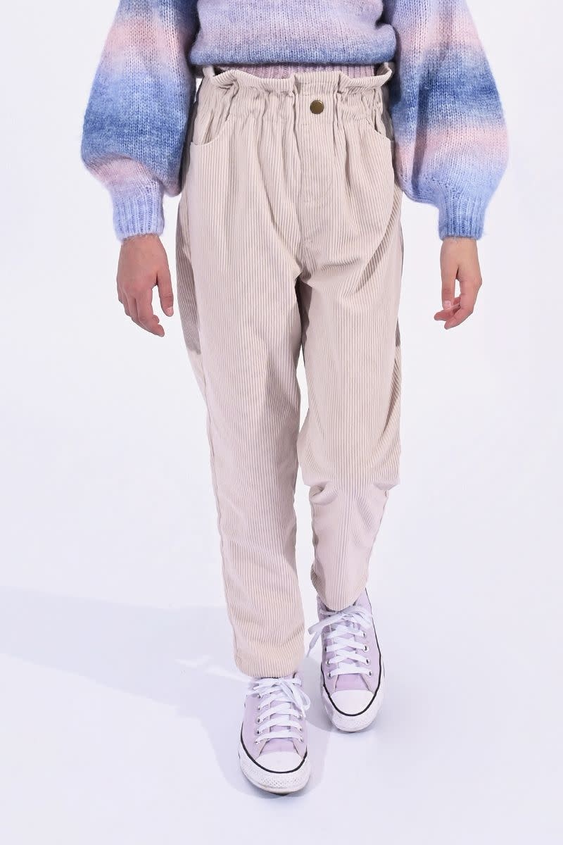 Mini Molly Junior Girl Corduroy High-Waist Pant