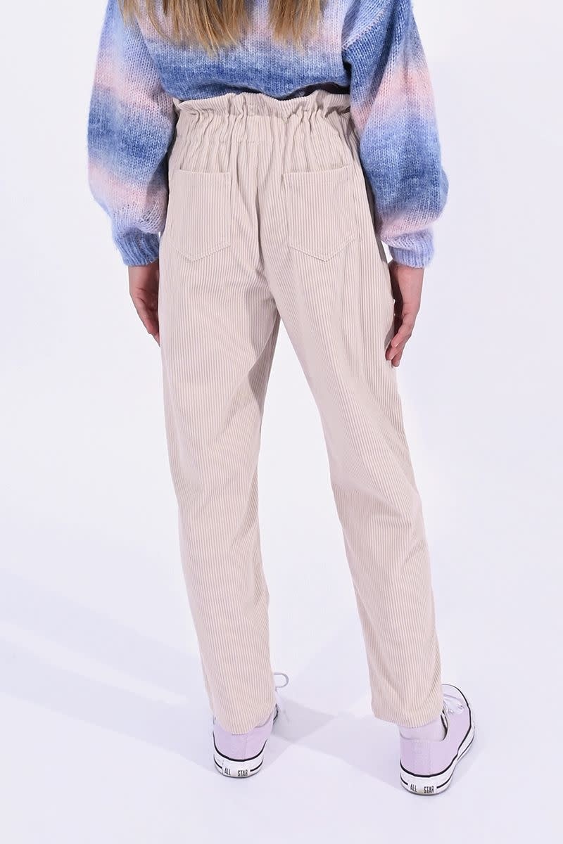 Mini Molly Junior Girl Corduroy High-Waist Pant