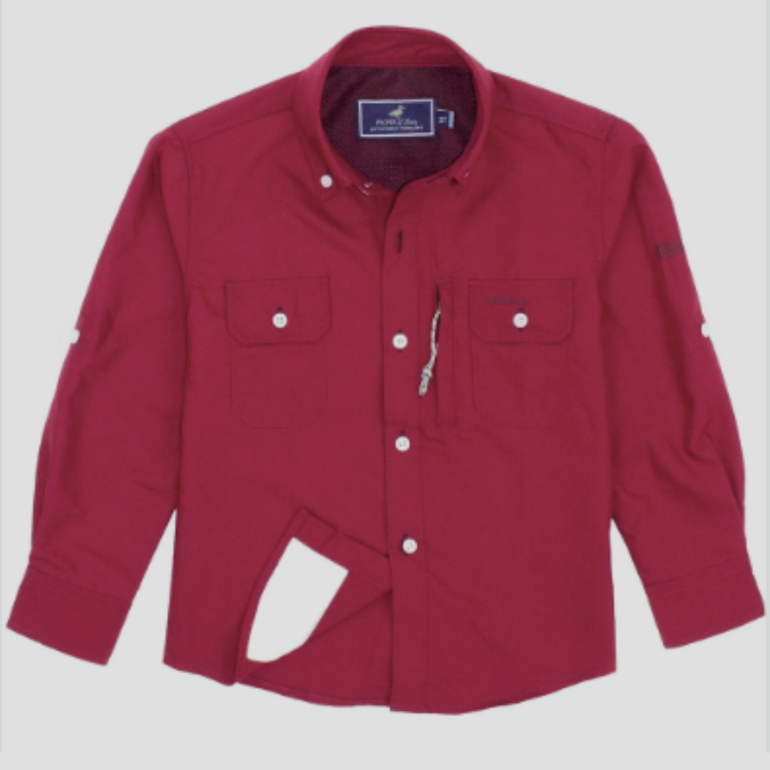 Properly Tied Boys Fishing Shirt