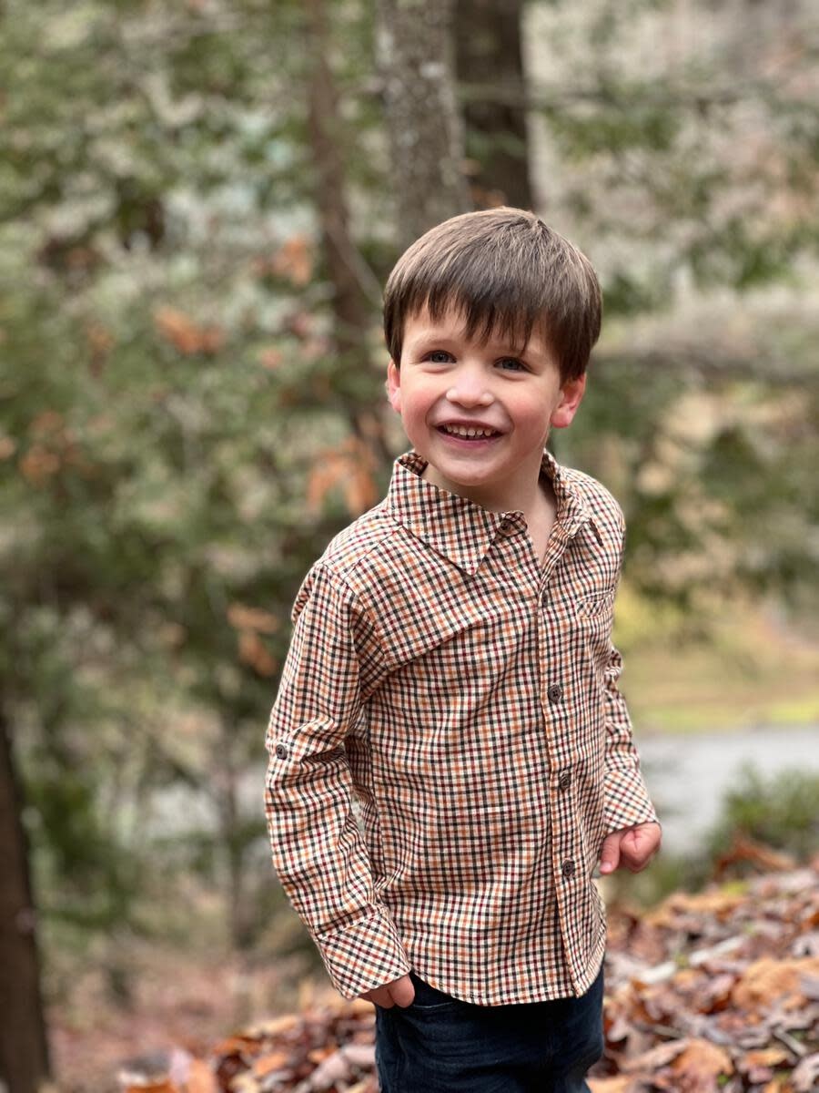 Me & Henry Boy L/S Woven Plaid shirt