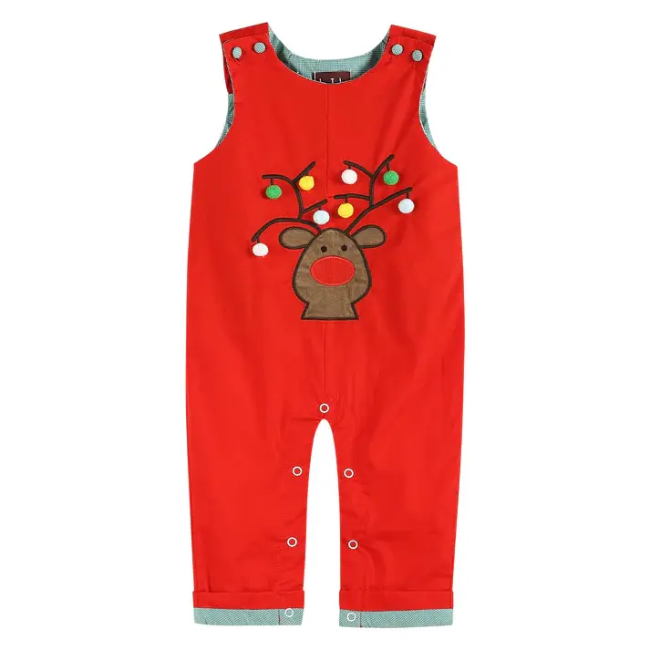 Lil Cactus Baby & Toddler Christmas Reindeer Overalls