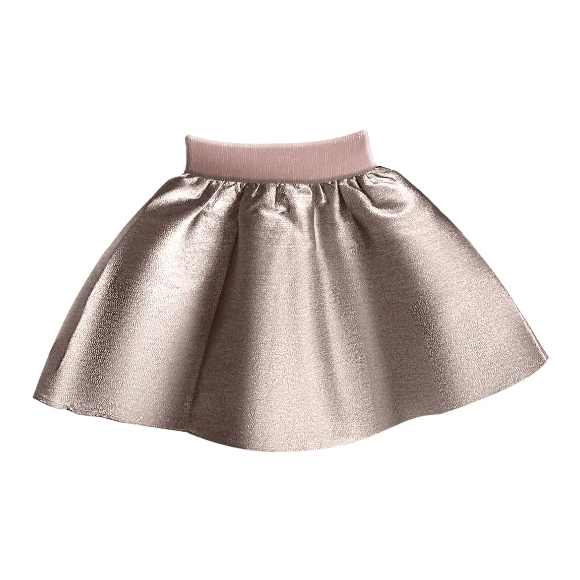 Little Olin Junior Metallic Gathered Skirt