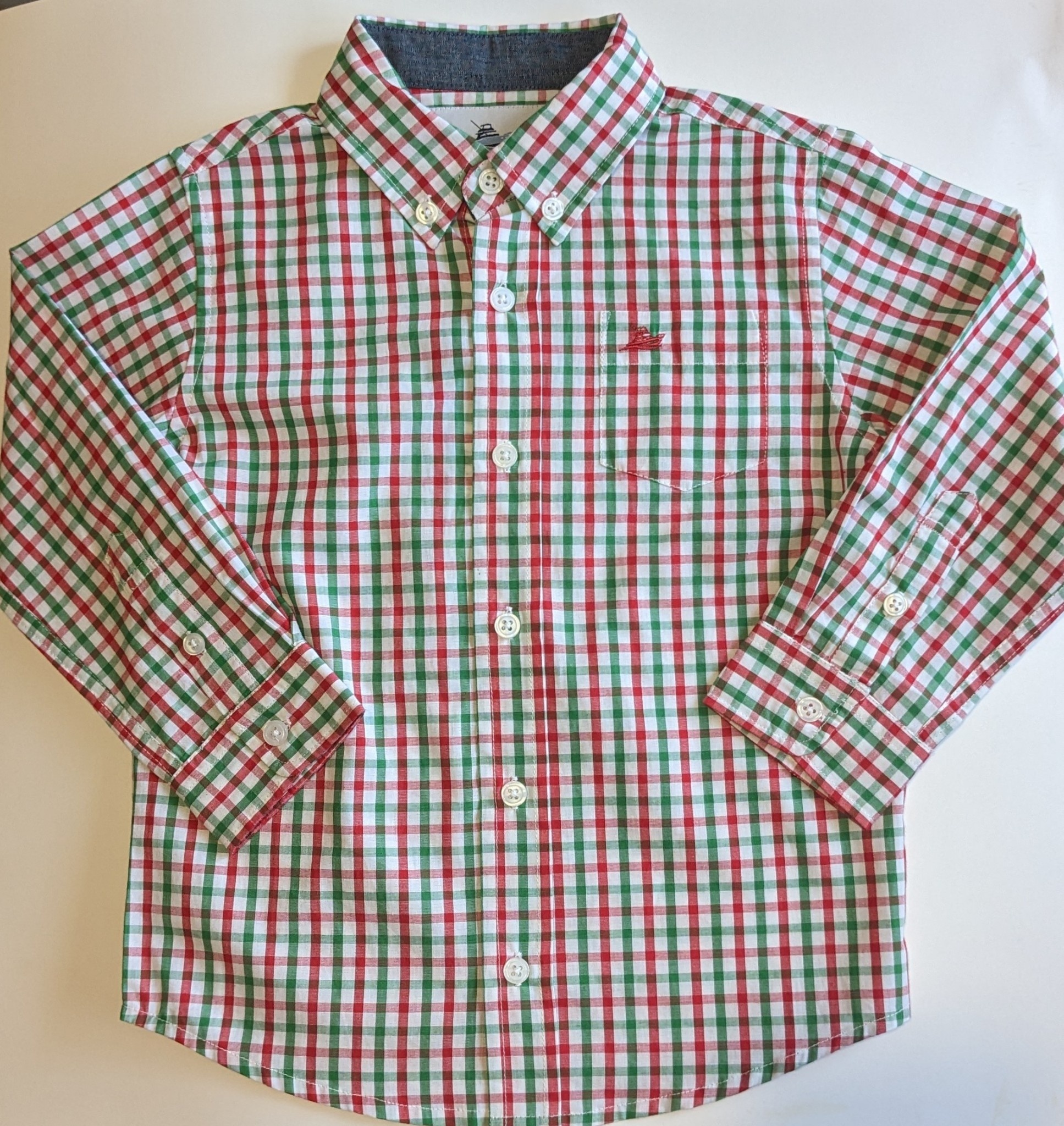 Southbound Christmas Plaid Dress Shirt