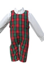 Cotton Kids Baby & Toddler Christmas Plaid Overalls