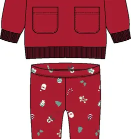 Tangerine Sky Reindeer Tunic w/ Printed Leggings