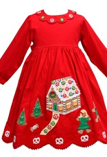 Cotton Kids Holiday Gingerbread House Dress
