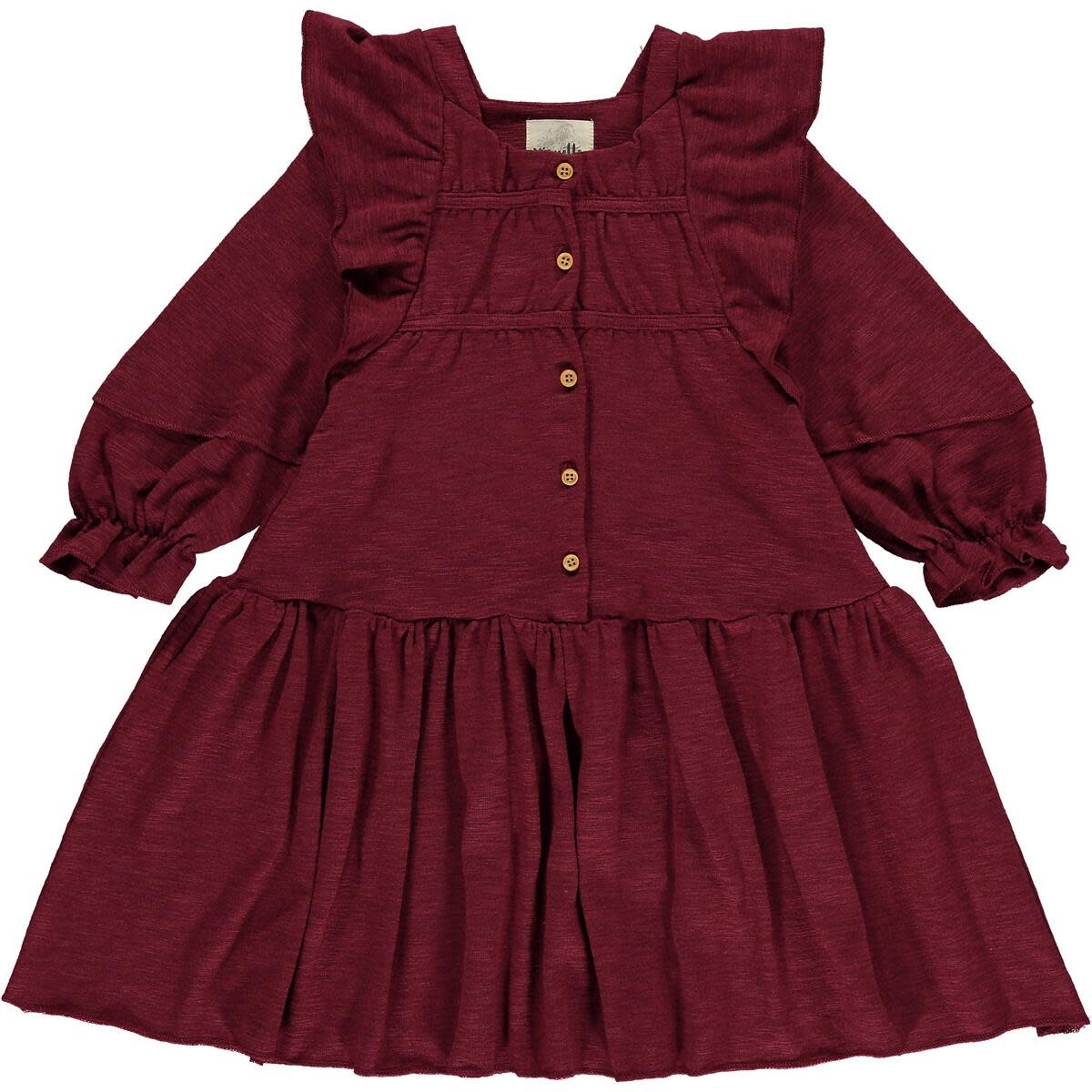 Vignette Gabby Ruffled Shoulder Dress