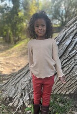 Vignette Girl Mock Turtle Neck Texture Top