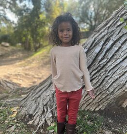 Vignette Girl Mock Turtle Neck Texture Top