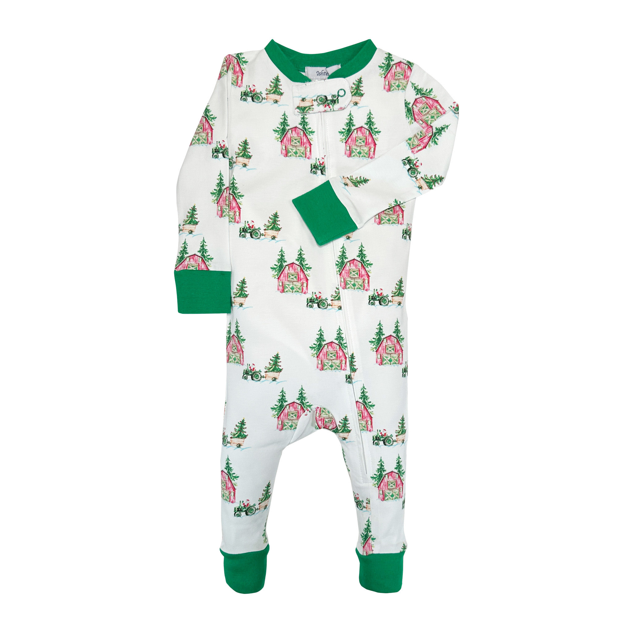 Ishtex Baby & Toddler Holiday Zipper Pj's