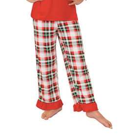 Royal Standard Girl's Christmas Ruffle Sleep Pants