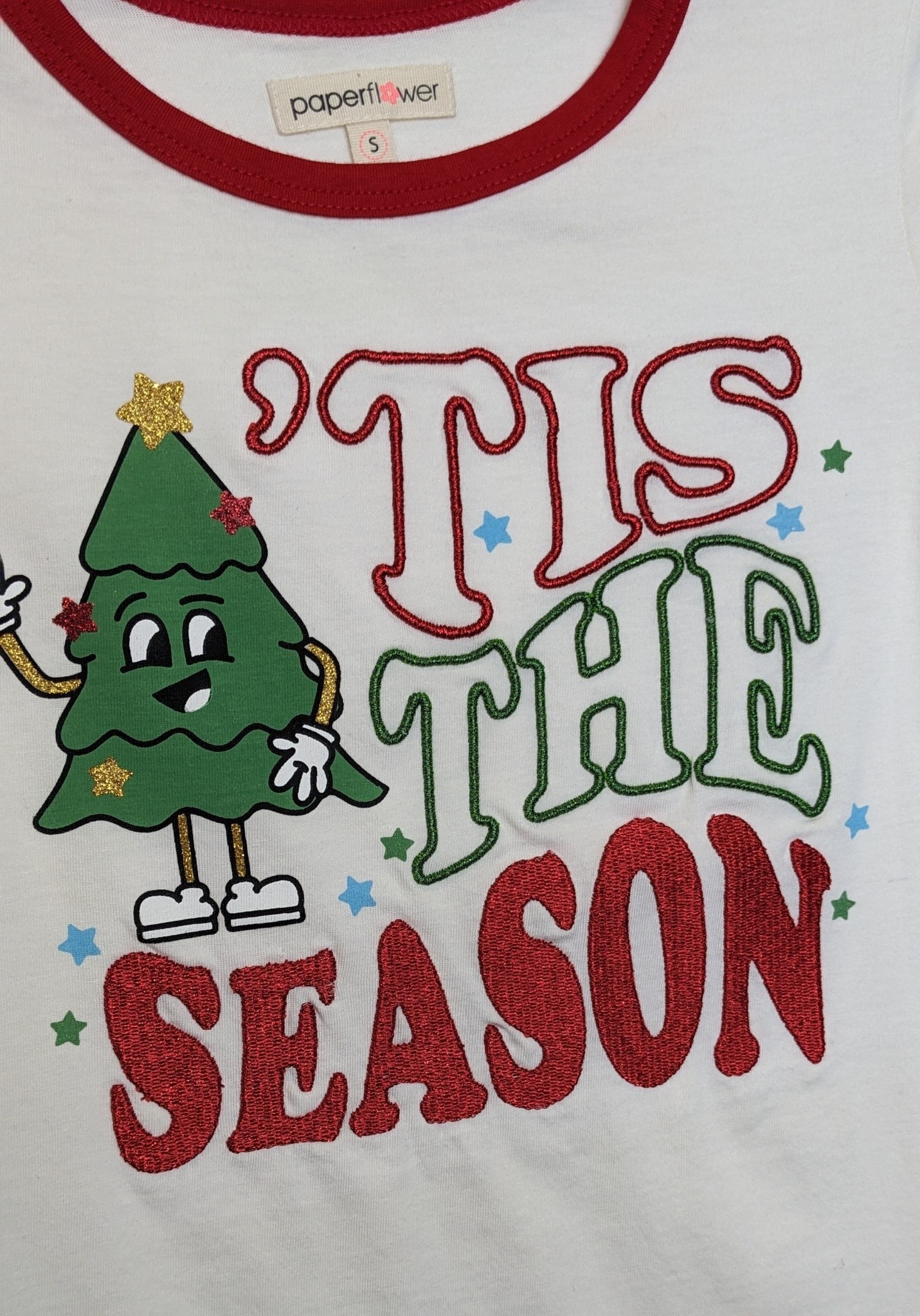 Paper Flower Junior Christmas S/S T-Shirt