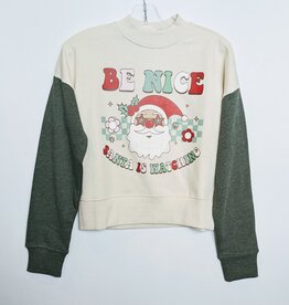 Sweet Soul Clothing Co. Junior Retro Cropped Christmas Sweatshirt
